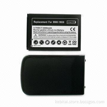 Extended Battery with Black Cover and 2,800mAh Capacity, Ideal for Blackberry 9900/9930/Bold Touch